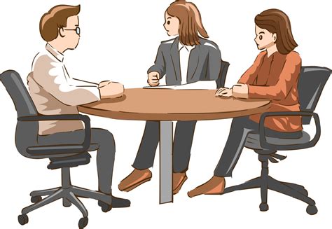 Conference Room With People Clipart Image