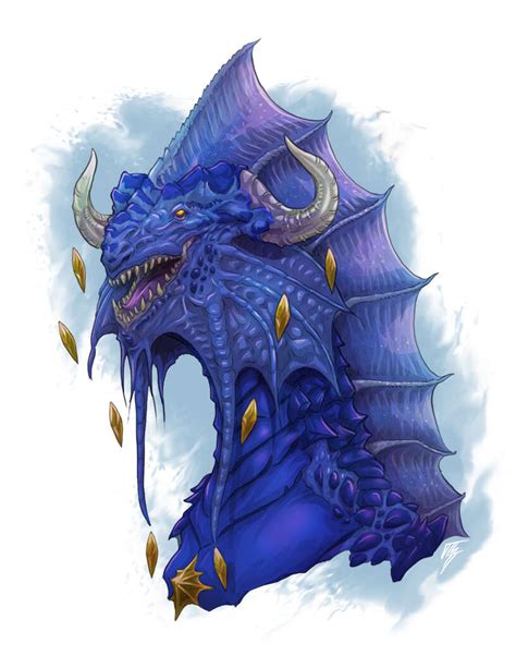 Spot Art - Sapphire Dragon Sovereign- RPG Stock Art - John Latta Art ...