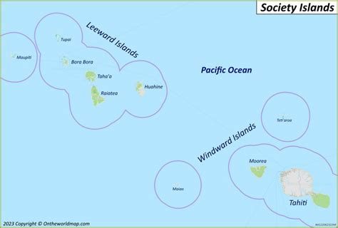 Society Islands Map | French Polynesia | Detailed Maps of Society Islands