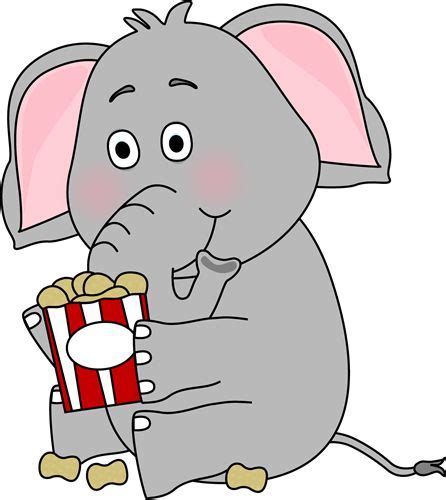 peanuts | ... Peanuts Clip Art Image - elephant sitting and eating a ...