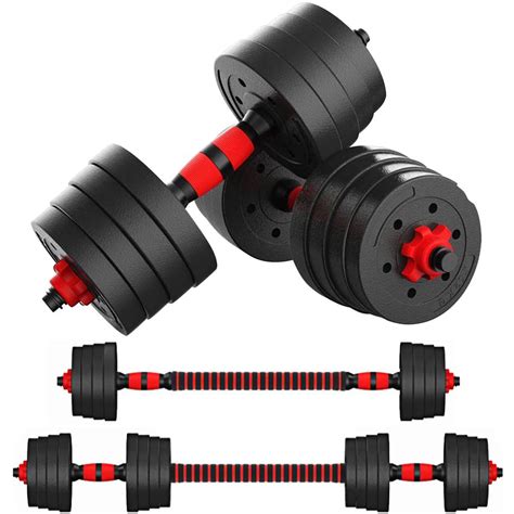 ARVAKOR 44 LBS Adjustable Dumbbell Set, Free Weights Dumbbells Set for Workout, Black - Walmart.com