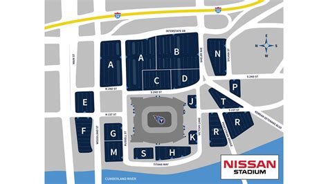 Titans Parking Lot Map - Islands With Names