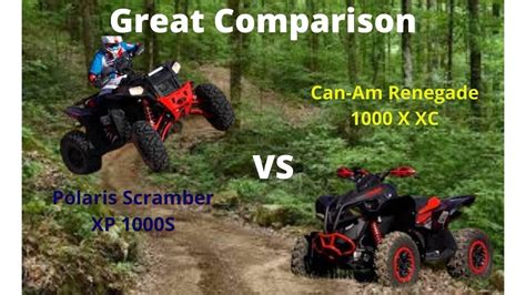 Polaris Scrambler Xp 1000 Vs Can Am Renegade | Reviewmotors.co