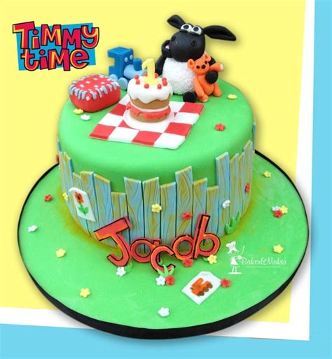 Cbeebies Timmy Time Cake, all edible and hand modelled. | Baby birthday ...