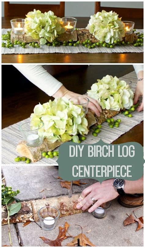 20++ Log Centerpiece - HOMYHOMEE