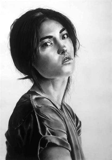 Charcoal Pencil Portrait