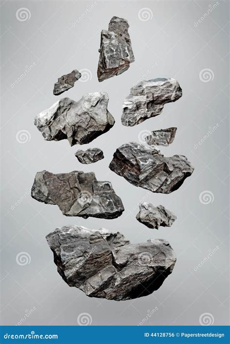 Floating/Falling Rocks stock photo. Image of heavy, natural - 44128756