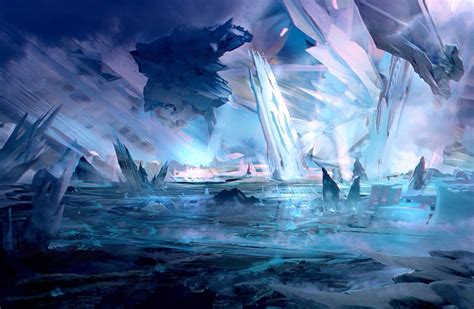 Ice city | Concept art world, Fantasy landscape, Concept art