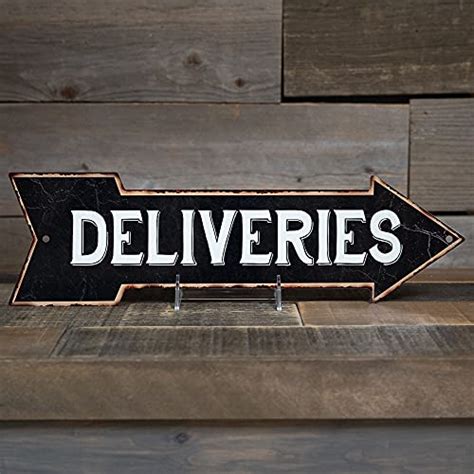 Delivery Sign Right Arrow Vintage Package Deliveries Signs Drop Off ...