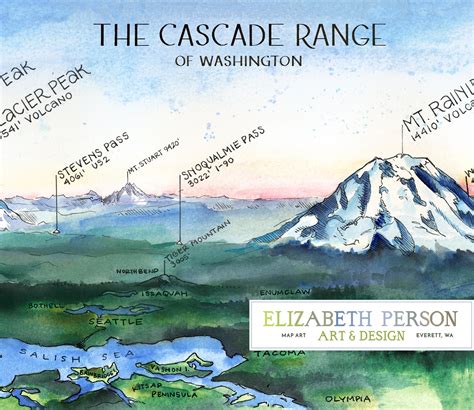 Cascade Range Map