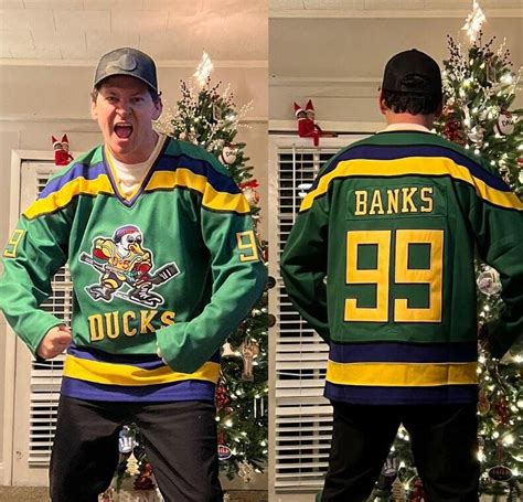 Adam Banks #99 Mighty Ducks Hockey Jersey - 99Jersey®: Your Go-To for ...