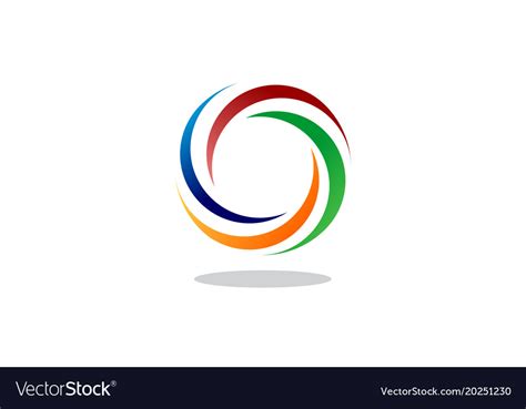 Abstract circle business logo Royalty Free Vector Image