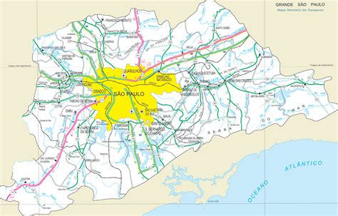 Map of cities : São Paulo