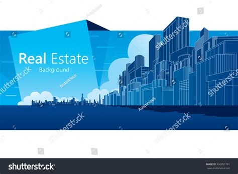 Real Estate Background Vector Illustration Stock Vector (Royalty Free) 436051741 | Shutterstock