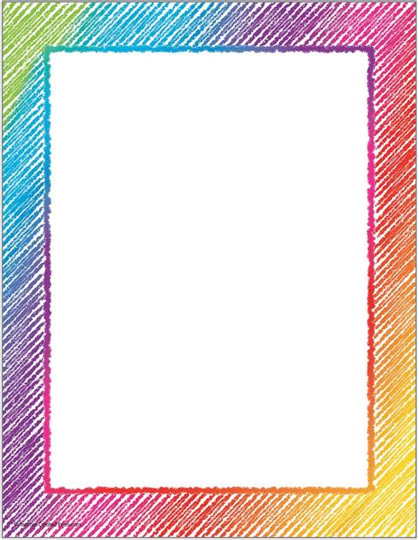 Colorful Scribble Computer Paper | Colorful borders design, Computer ...