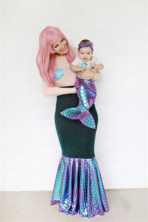 Mother + Daughter Mermaid Costume DIY - A Beautiful Mess