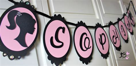 Barbie Birthday Banner Barbie Spa Party Banner Barbie | Etsy