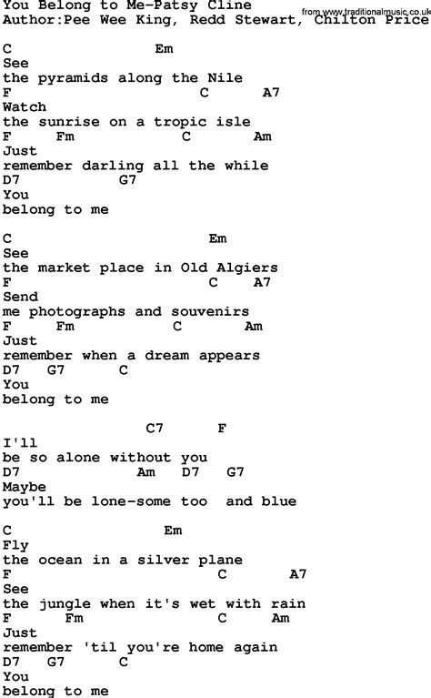 I Know You Belong To Me Chord ~ You Belong With Me Lyrics Pdf Downloadl | akutahu