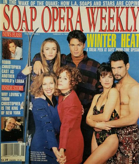 Soap Opera Weekly Feb 8 1994 Days of Our Lives Winter Heat - Robin Christopher | eBay