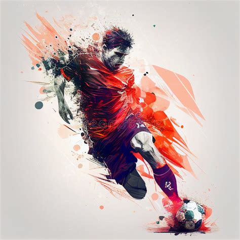 Colorful Abstract Soccer Background. Soccer Poster. Football Background ...