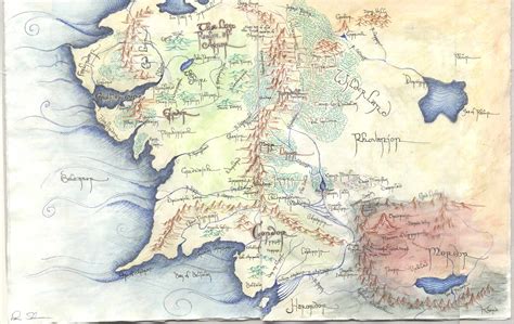 Get Lotr Map Of Middle Earth PNG - Sheila OKI