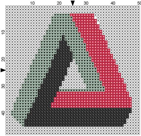 Gatuxedo - A Blog About Stitching: Impossible Triangle - Cross Stitch Pattern