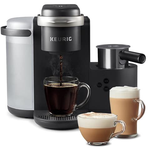 Keurig K-Cafe Single Serve K-Cup Coffee Maker, Latte Maker and Cappuccino Maker, Dark Charcoal ...