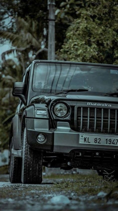 Black Thar, Parked Car, mahindra, HD phone wallpaper | Peakpx