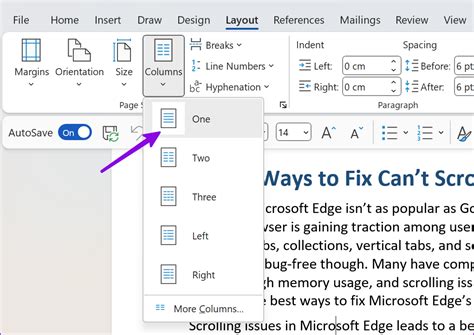 How to Create Columns in Microsoft Word - Guiding Tech