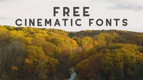 20 Cinematic Fonts // How to Download FREE - YouTube