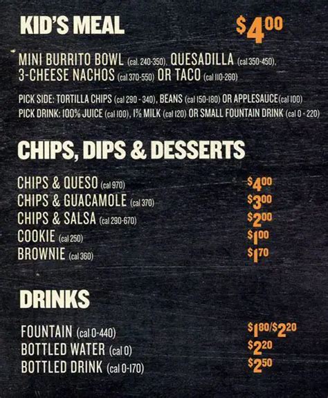 Menu at QDOBA Mexican Eats fast food, Broomall, Sproul Rd