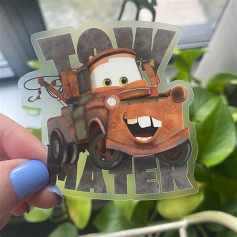 Tow Mater Cars Sticker Disney Pixar Cars Sticker Mater - Etsy