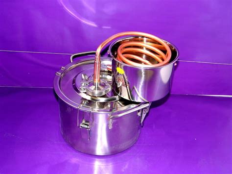 Amazon.com: 2 Gallon Stainless Steel Copper Tube Alcohol Distiller Home-Used Wine Distilling ...