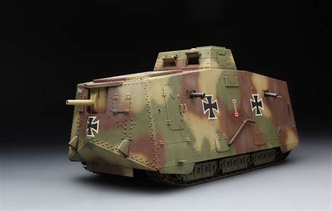 German A7V Tank - Krupp (w/ full interior kit), 1:35, 061/TS-017 - Plastikové modely a ...