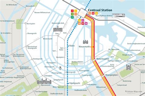 Amsterdam Rail Map - City train route map, your offline travel guide