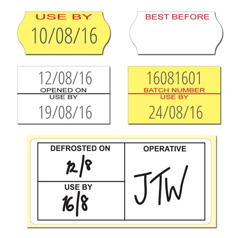 Food Use By Labels to ensure your hygiene standards are tip top!