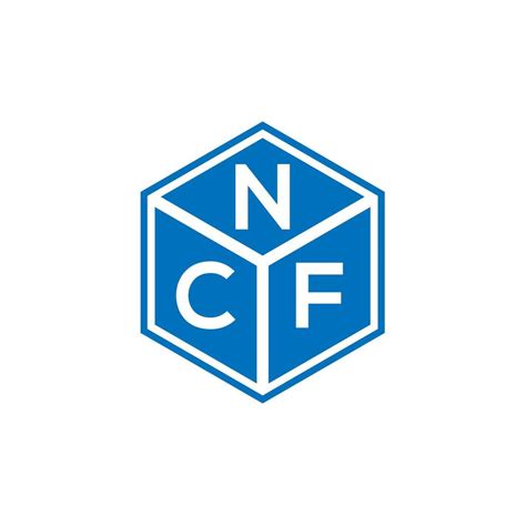 NCF letter logo design on black background. NCF creative initials ...