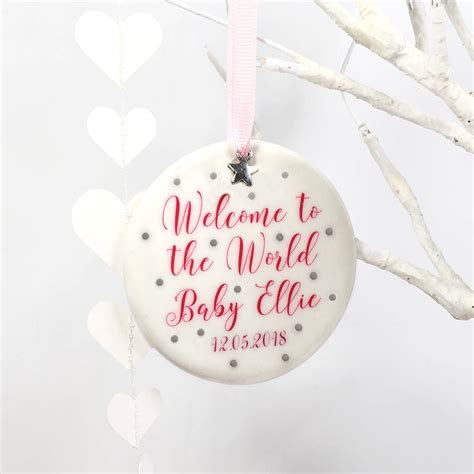 Welcome To The World Baby Girl Keepsake By Parsy Card Co | notonthehighstreet.com