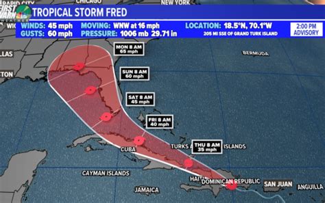 Tropical Storm Fred forms, tropical wave to keep an eye on – Weather ...