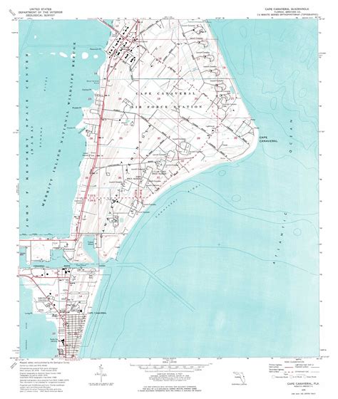 Cape Canaveral topographic map 1:24,000 scale, Florida