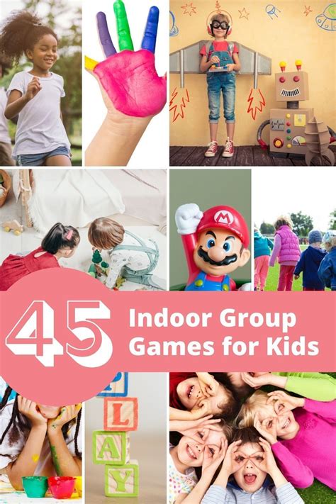 45 Fun Kids Games - Indoors | Group games for kids, Outdoor games for ...