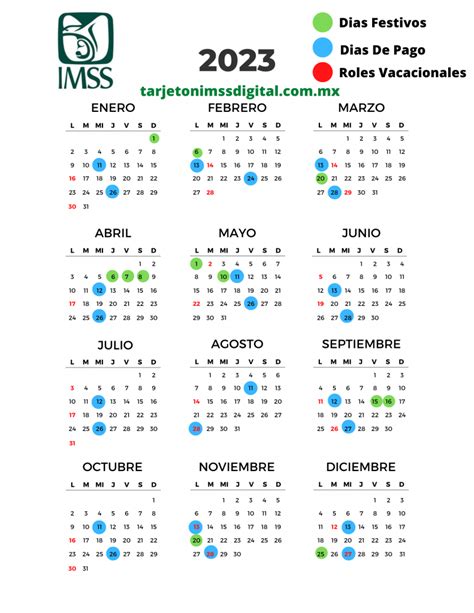 Calendario Imss Bienestar 2023 - Image to u