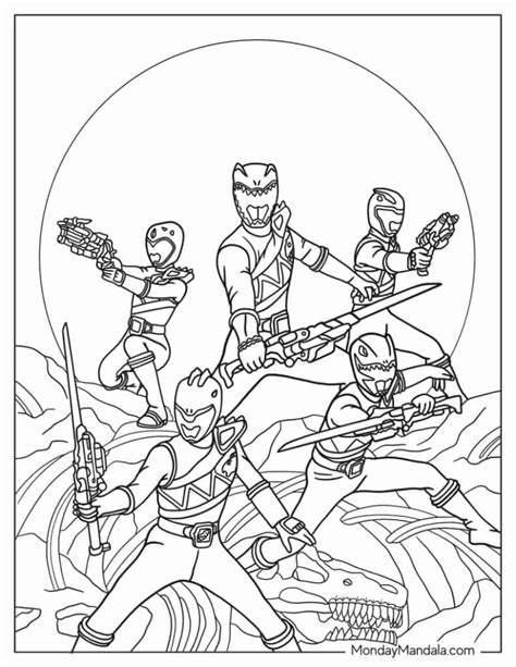 Dino Charge Power Rangers Coloring Pages