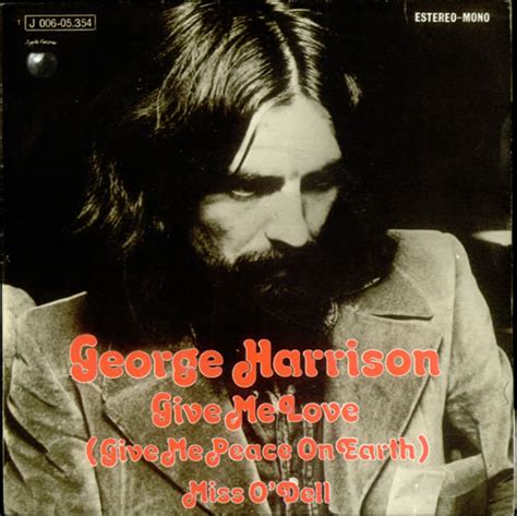 George Harrison Give Me Love (Give Me Peace On Earth) Spanish 7" vinyl single (7 inch record ...