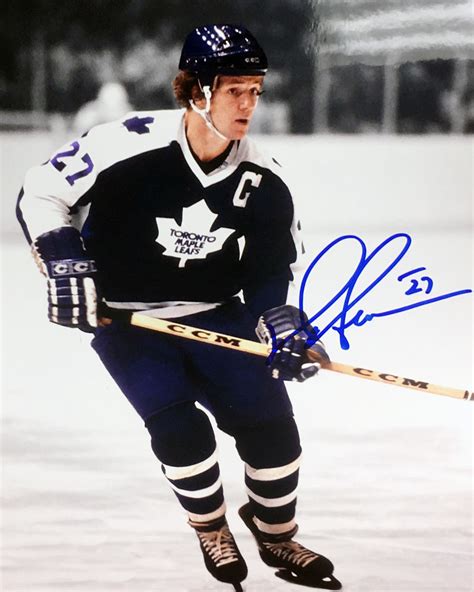 Darryl Sittler Signed 8x10 Photograph (Blue - Action) - Toronto Maple ...