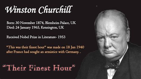 Their Finest Hour by Winston Churchill - Inspirational Speech during ...