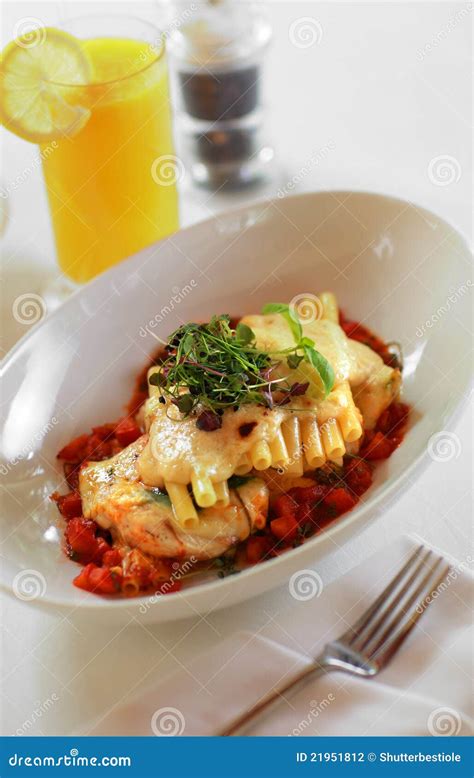 Pasta Bucatini with Tomato Sauce Stock Photo - Image of cooking ...