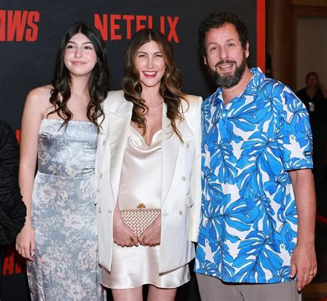 Adam Sandler, His Wife Jackie, and Their Daughter Sunny at Red Carpet Premiere