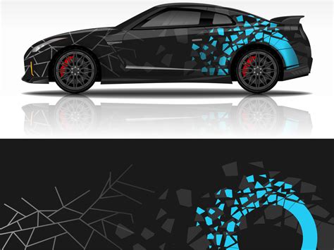 Car wrap decal livery vector design. by 21graphic on Dribbble