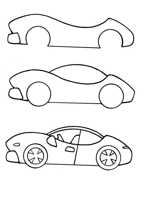 Dibujos De Ninos Dibujos De Carros Faciles Para Ninos Paso A Paso – dibujos de colorear